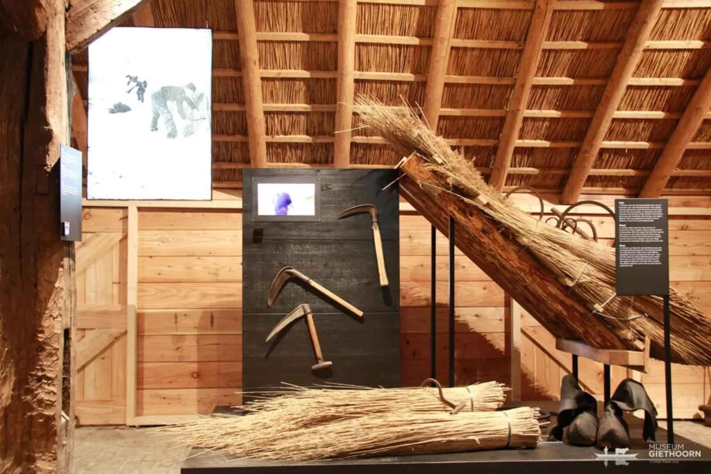 Museum Giethoorn 't Olde Maat Uus in Giethoorn, The Netherlands. Amsterdam to Giethoorn.